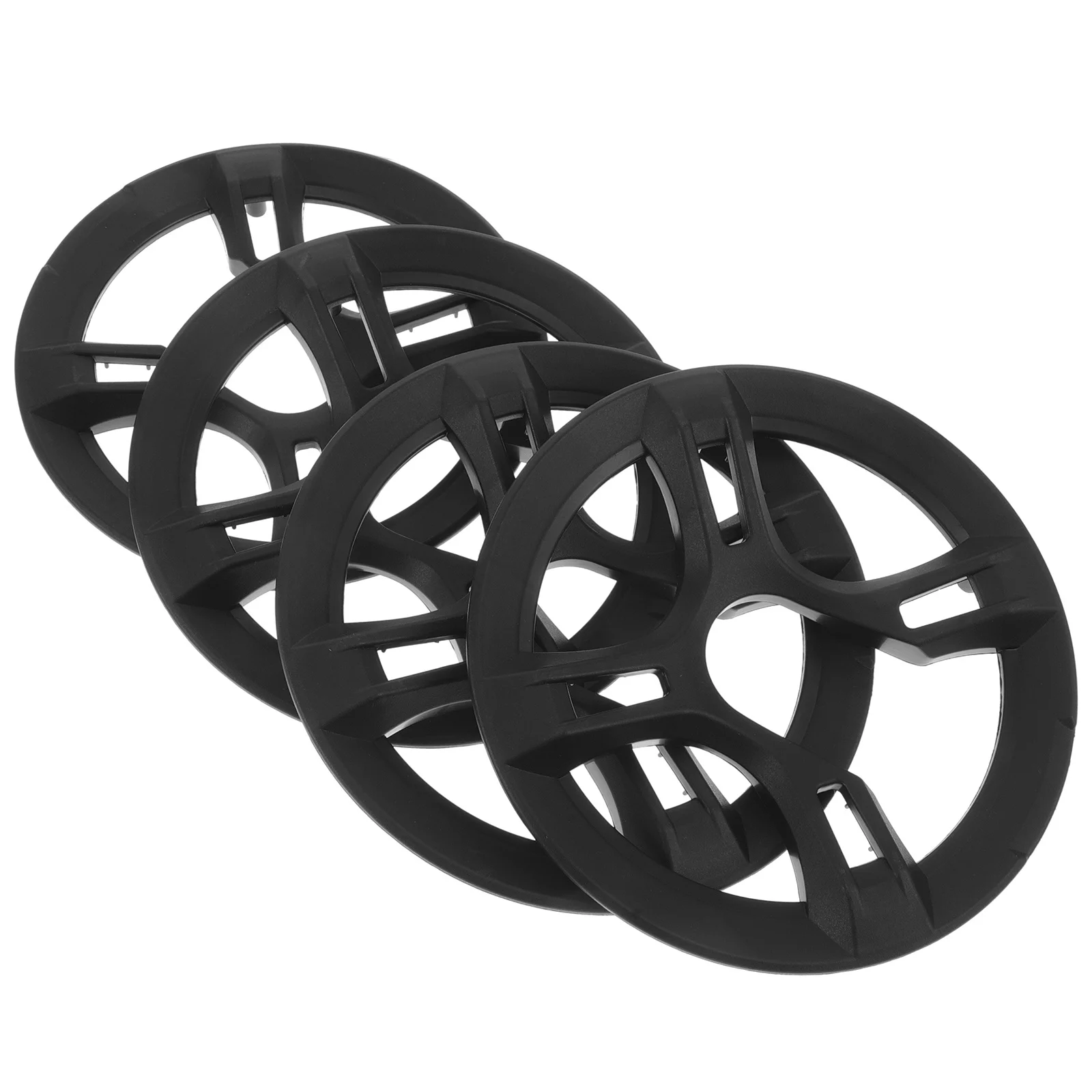 

4pcs Bicycle Chainwheel Protector 4-Hole Black Square Thickened Dust Mud Proof For Mountain Road Bike Crankset Chain Guard