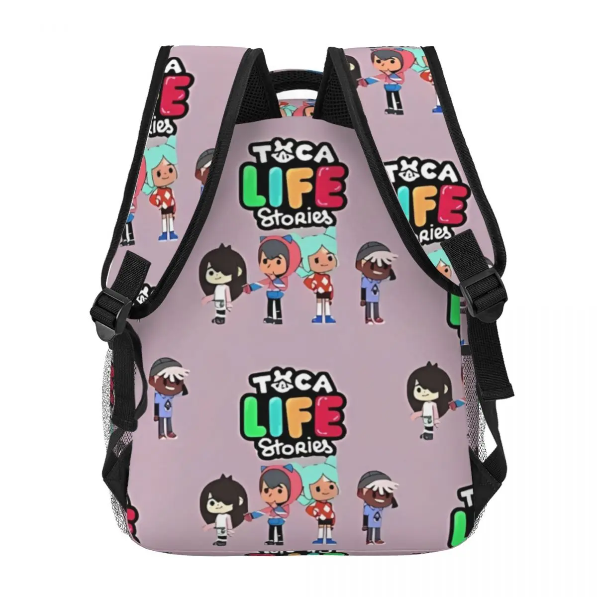 Toca Boca Stories For Kid-nueva mochila escolar de moda, mochilas para estudiantes, mochila diaria, mochila de gran capacidad