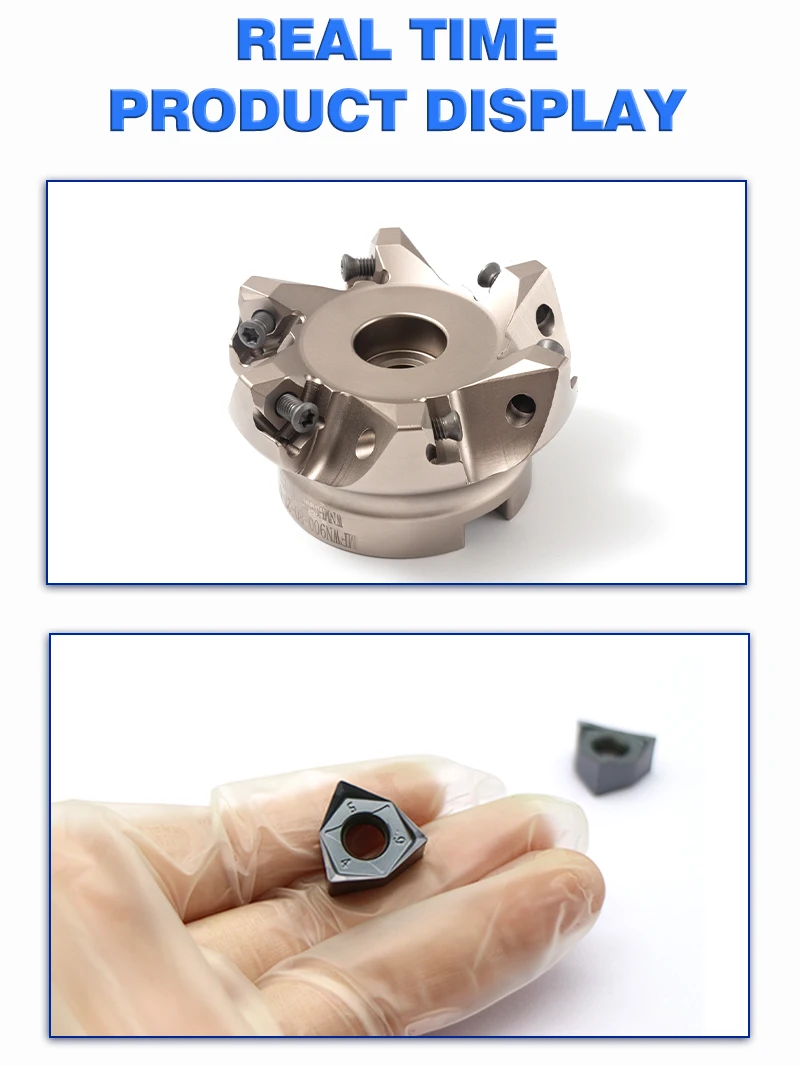 Carbide Steel Milling CNC Cutting Tools High Feed Face MFWN Milling Cutters MFWN90-50-22-4T MFWN90-63-22-5T