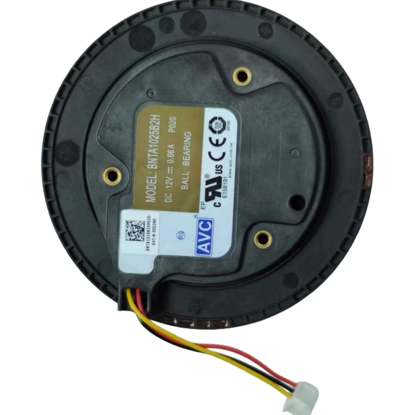 For AVC BNTA1025B2H 100x25mm DC 12V 0.66A Dual Ball Bearing Blower Fan 4500RPM 1.8W Centrifugal Air Purifier Cooling Fan