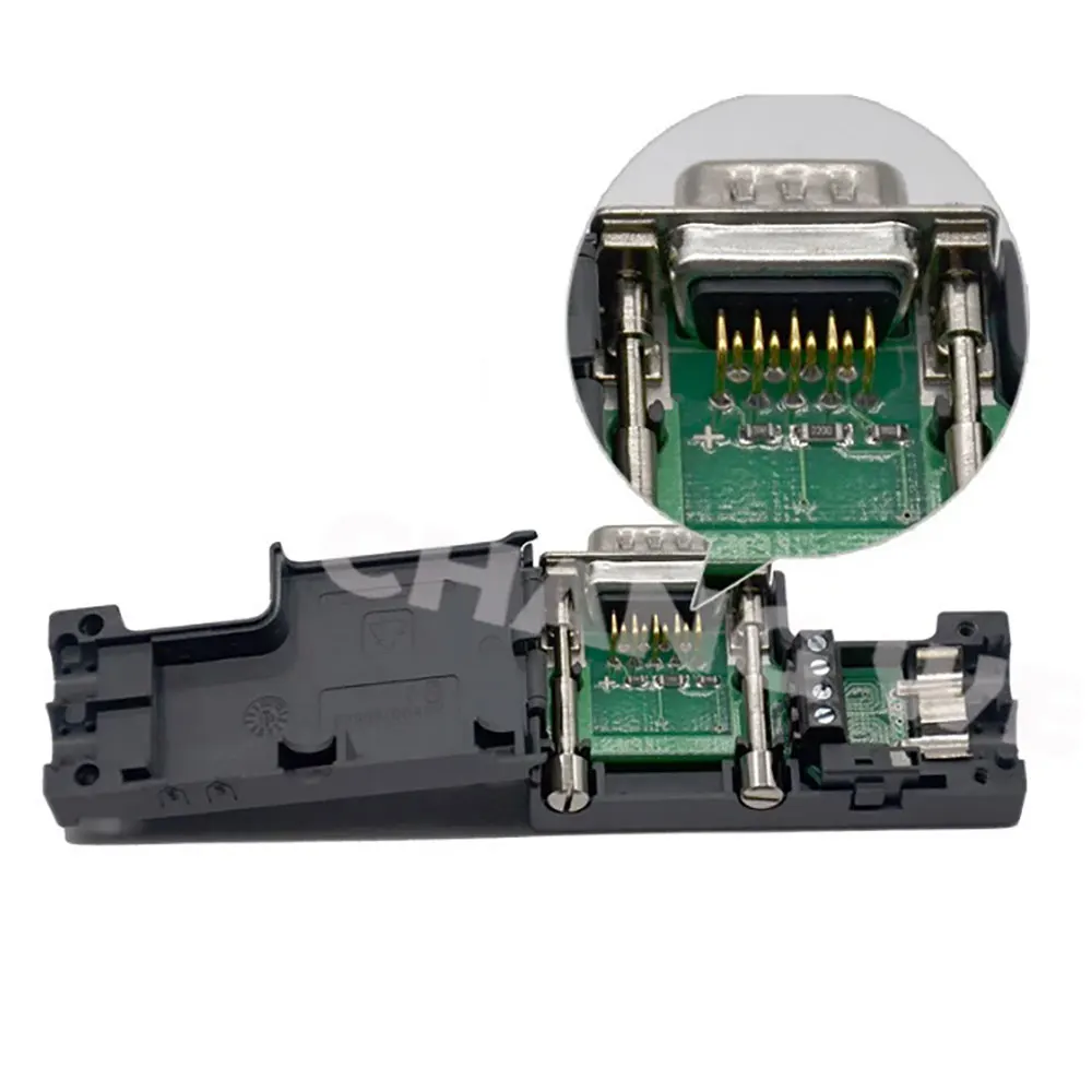 Industrial Dp Bus Connector Compatible With Siemens Profibus Dp Connector 485 Plug 6es7972-0ba12