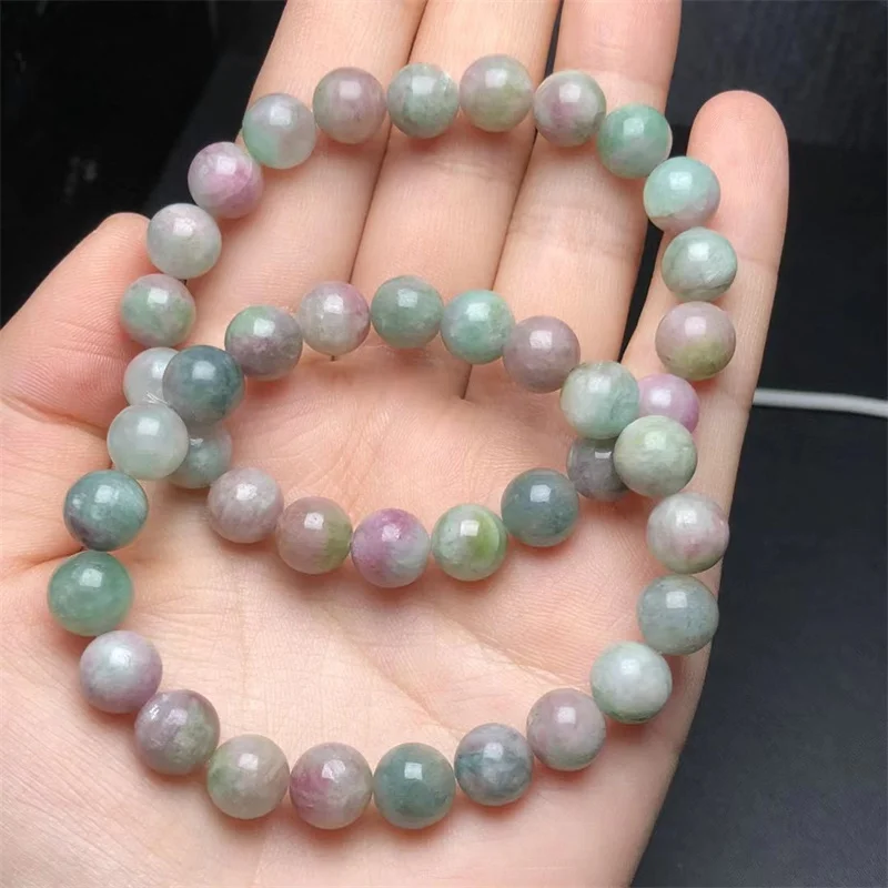 8mm Natural Tourmaline Bracelet Reiki Gemstone Fashion Jewelry Fengshui Women Healing Lucky Energy Gift 1pcs