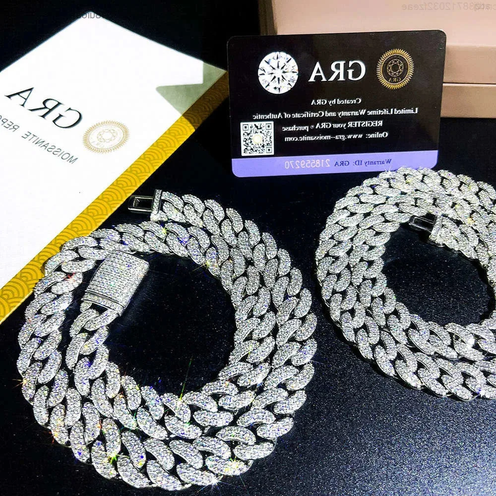 

Provnece ювелирные изделия Iced Out кубинская цепочка в стиле хип-хоп 18-каратное позолоченное бриллиантовое ожерелье кубинская цепочка ювелирные изделия ожерелье для мужчин