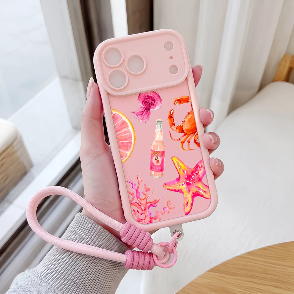 Aquarell-Küchen-Lanyard-Handyhülle für Samsung Galaxy Note 20 S25 S26 Plus S24 FE S25 S24 S23 Ultra A57 A07 5G Silikonhülle – Detail 1