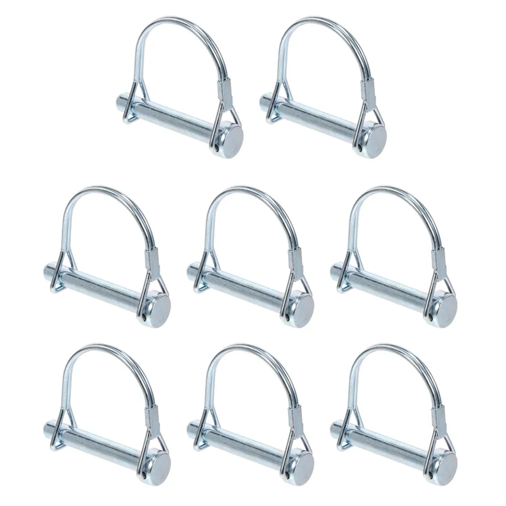 

8 шт. высокопрочных быстросъемных стопорных шпилек из углеродистой стали для прицепов сельскохозяйственного и садового назначения