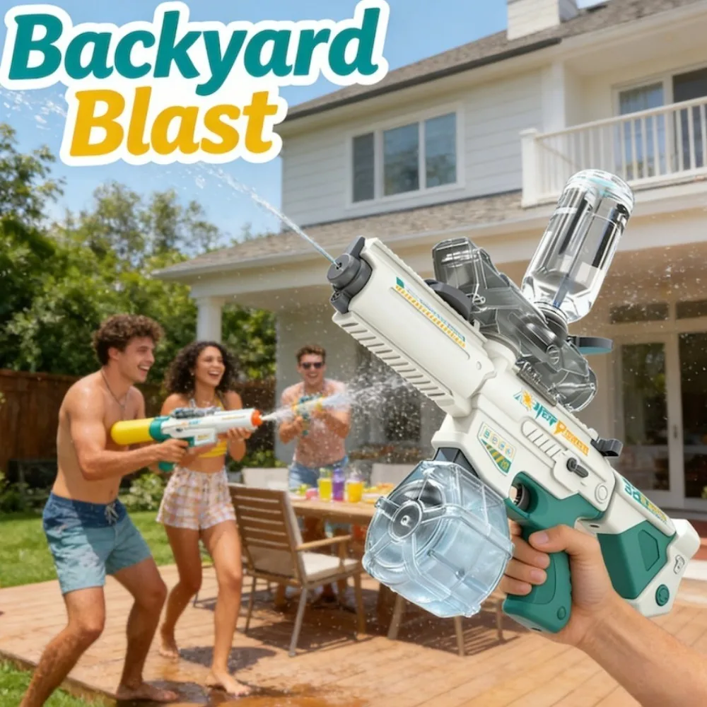 

Summer M416 Electric Water Gun Toy Battle Beach Outdoor Entertainment Children's and Adult Toys Perfect Gift for Kids Adults