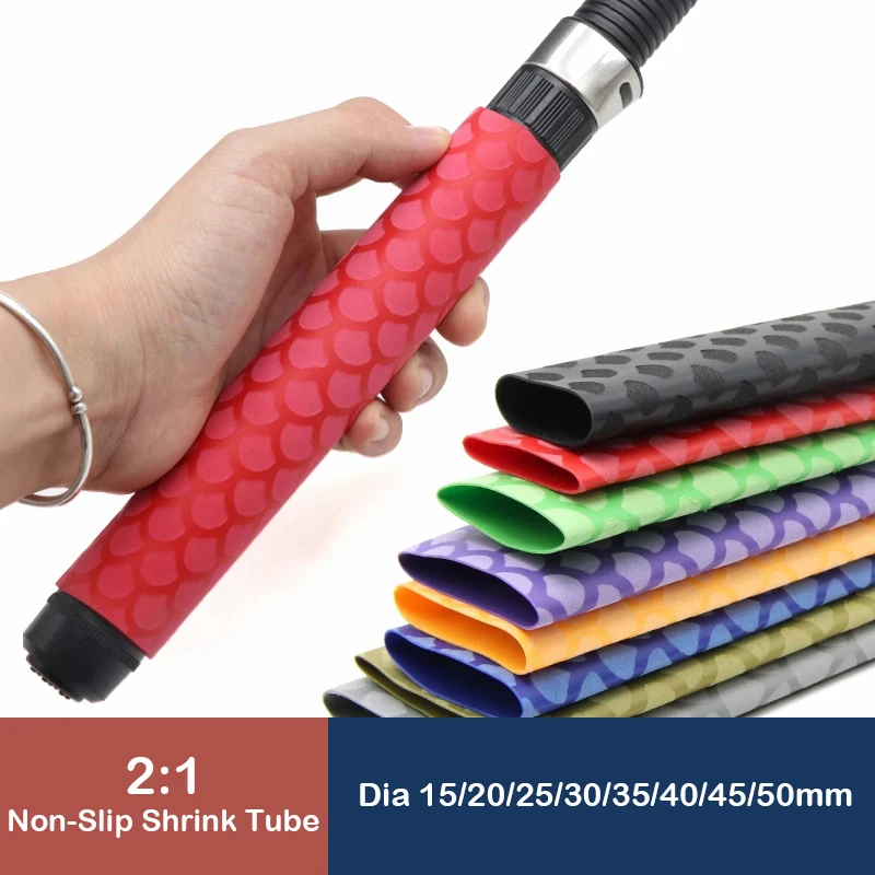 

1/3/5piece Non Slip Heat Shrink Tube Fishing Rod Wrap Anti Skid Bicycle Handle Insulation Protect Racket Grip Waterproof Cover