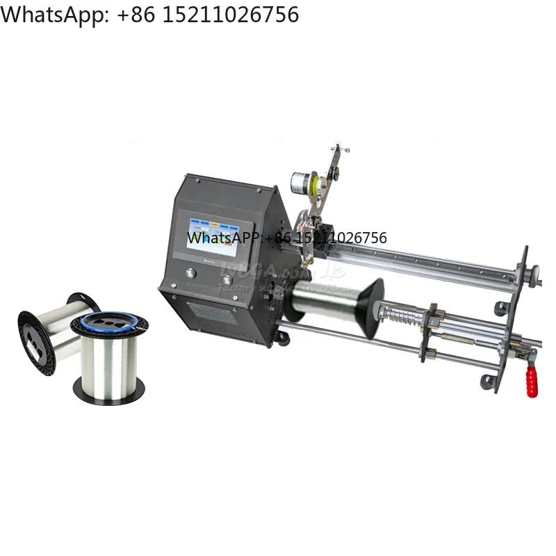 Length 10km FCW-10 Fiber Optic Coil Winding Machine Width 260mm Diameter 150mm 0.025mm Wire, 4.3 Inch Touch Screen Control