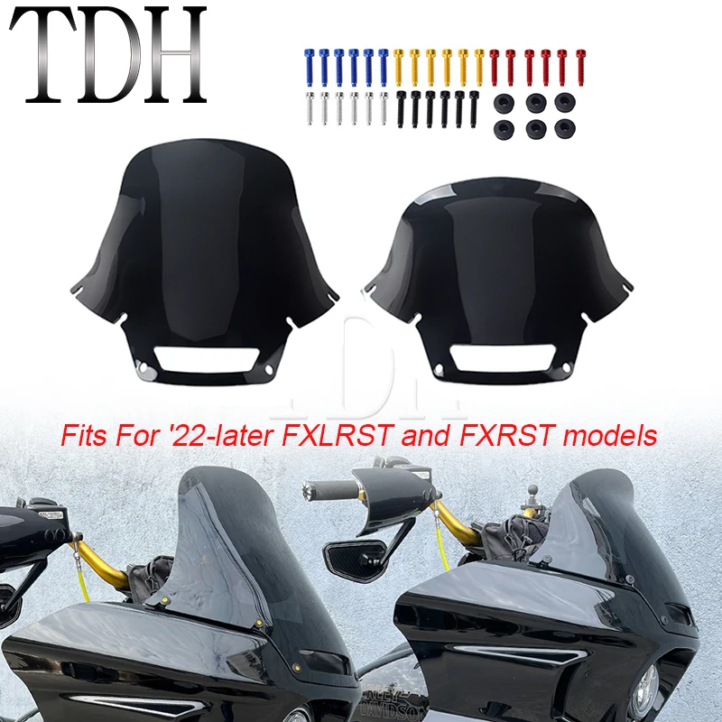 Motorcycle Windshield Windscreen For Harley Low Rider ST FXLRST FXRST 117 2022-2024 14