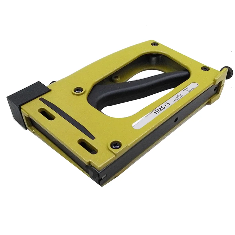 

1 PCS Yellow Metal Handheld Stapler Industrial Art Photo Frames Stapler Portable Nail Tracker Framing Tool