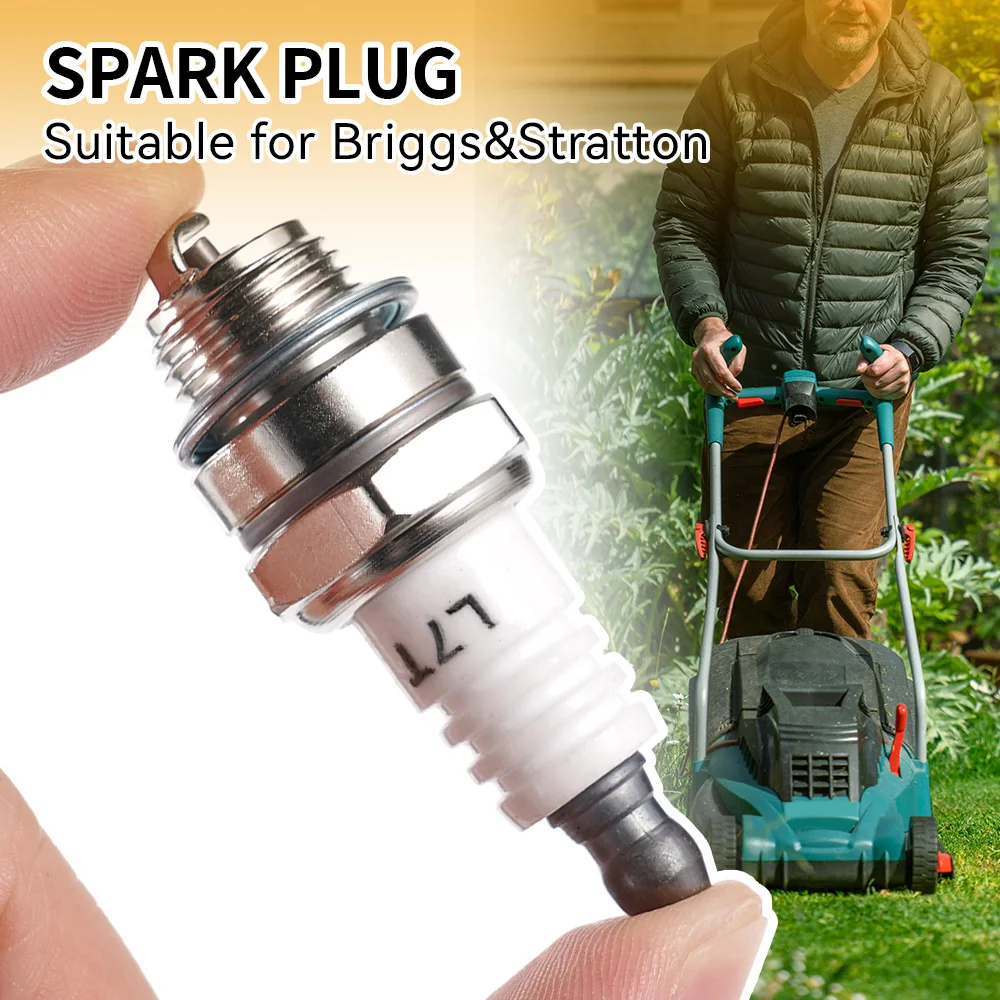 1/5Pcs Mower Flower Spark Plug RJ19LM BR2LM Lawn Mower Spark Plugs for Briggs & Stratton Engines Motors Power DIY Accessories