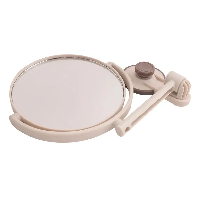 A67P-Bath Mirror Cosmetic Mirror 1X/3X Magnification Suction Cup Adjustable Makeup Mirror Double-Sided Bathroom Mirror