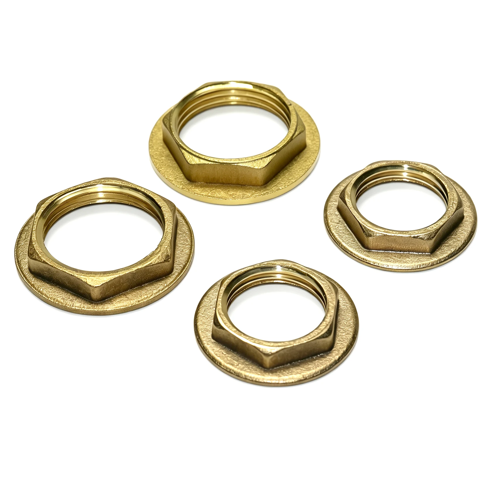 10Pcs 1/2 3/4 Hex Lock Nut for Water Pipe Fastening Leak Proof Joint for Pipeline Maintenance For Kitchen And Bathroom Bolt