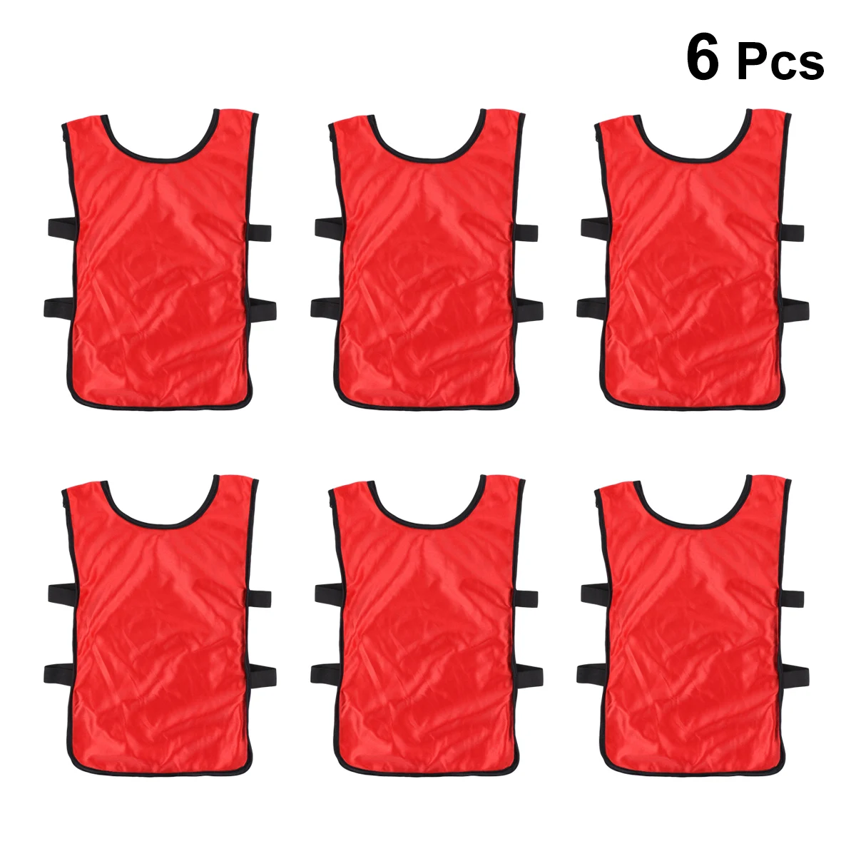 

6pcs Kids Breathable Pinnies Scrimmage Vest Basketball Football Jerseys Soccer Vest Pinnies Practice Team Training Sports Vest