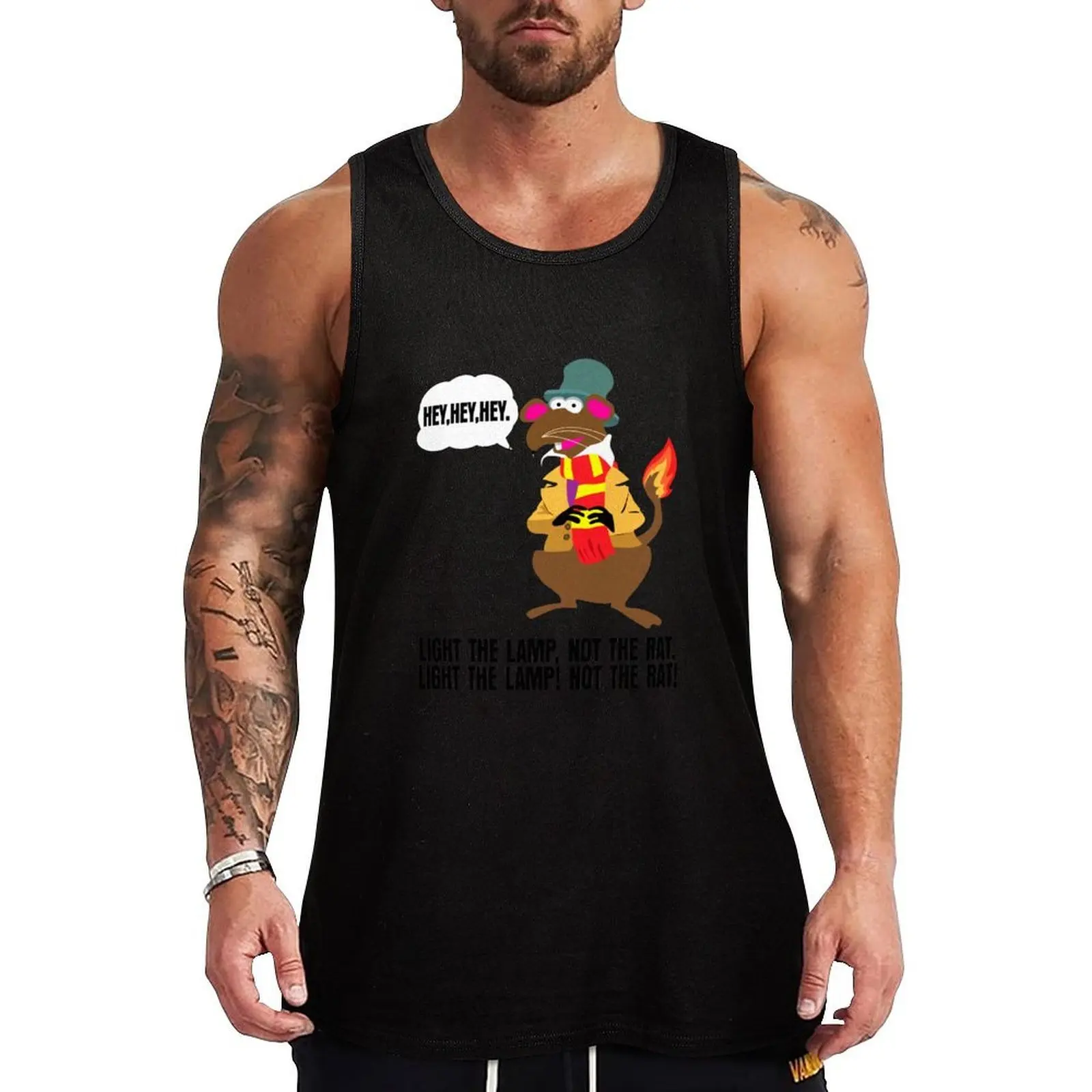 Light The lamp ! Not The Rat ! Tank Top Quick Dry Running Tank Top Sleeveless Sports Shirt