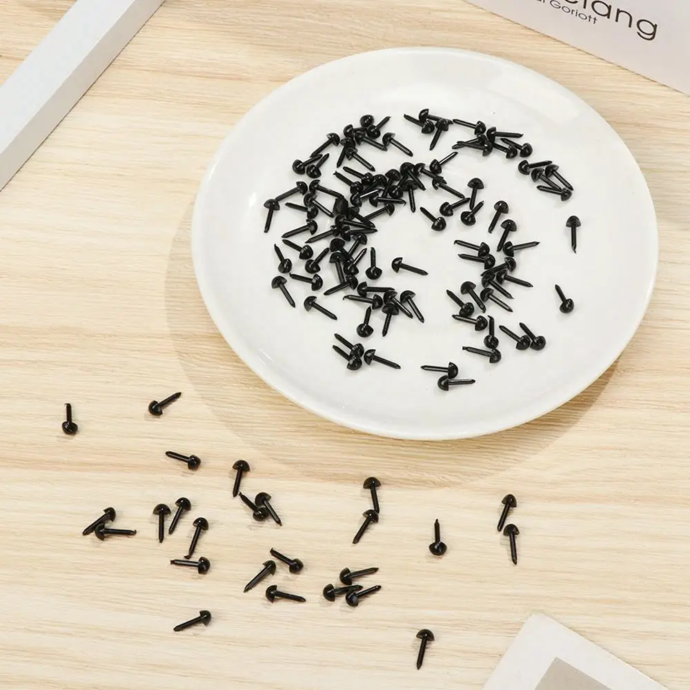 100 قطعة/الحقيبة ملحقات صغيرة من البلاستيك السلامة مثلث الأنف 4.5X5.5 مللي متر عيون عيون #1