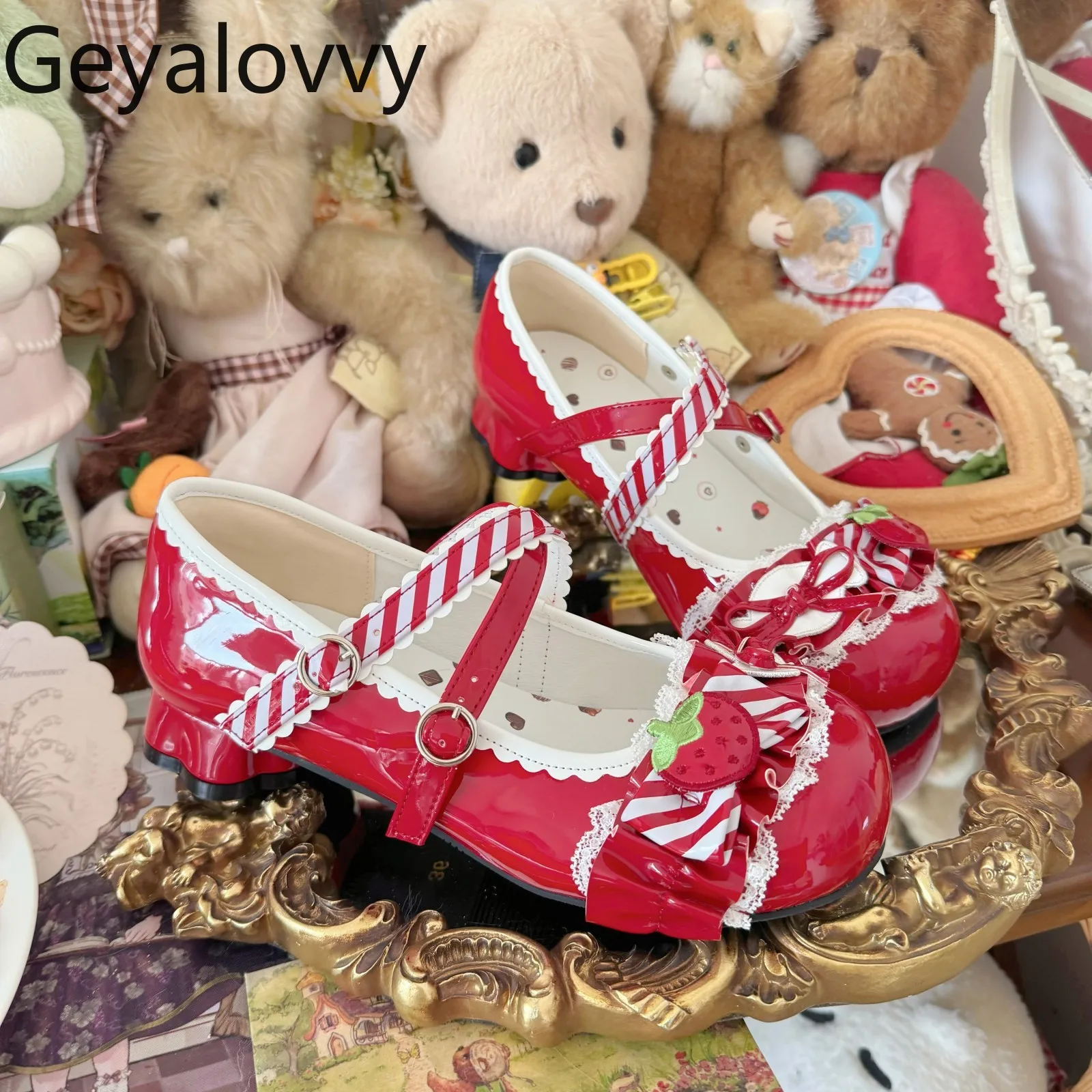 

Новинка 2023 года: весенне-осенняя женская обувь в стиле Лолиты с милым модным бантом, милые элегантные женские туфли-лодочки на низком каблуке