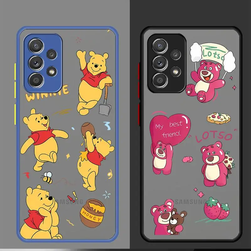 phone case for Samsung Galaxy A33 A24 A13 A52 A53 A70 A73 A22 A12 A42 Protective Sleeve Cover funda Disney Winnie Pooh Tigger