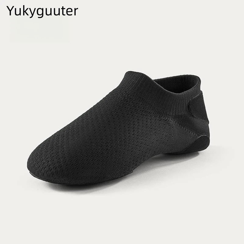 Kadın dans ayakkabıları nefes bale caz dans ayakkabıları yumuşak taban profesyonel Sneakers balo salonu uygulama Salsa düz dans ayakkabıları