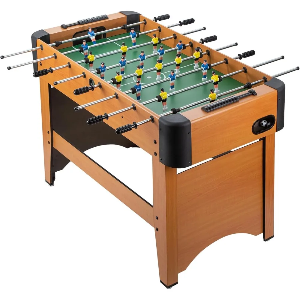 

48 Inches Foosball Table Kids - 4 FT Soccer Game Regulation Competition Full Size Sports Arcade Foose Ball for Game Room