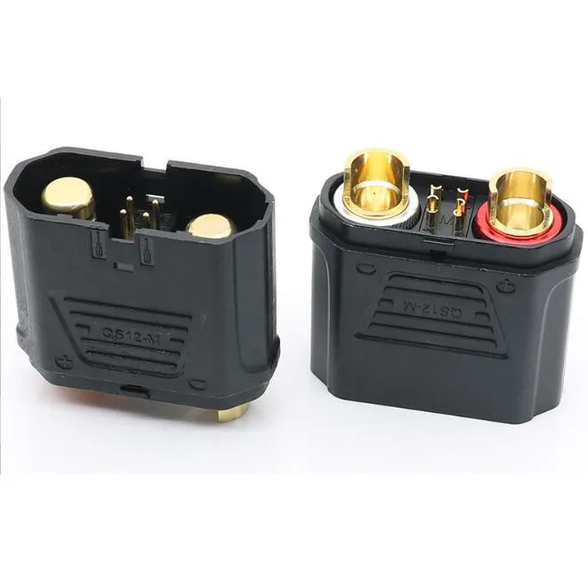 Imagem -03 - Conector Anti-ignição Macho e Fêmea Ficha de Bateria de Lítio de Alta Corrente Bainha Protetora f Partida Automotiva 250a Qs12