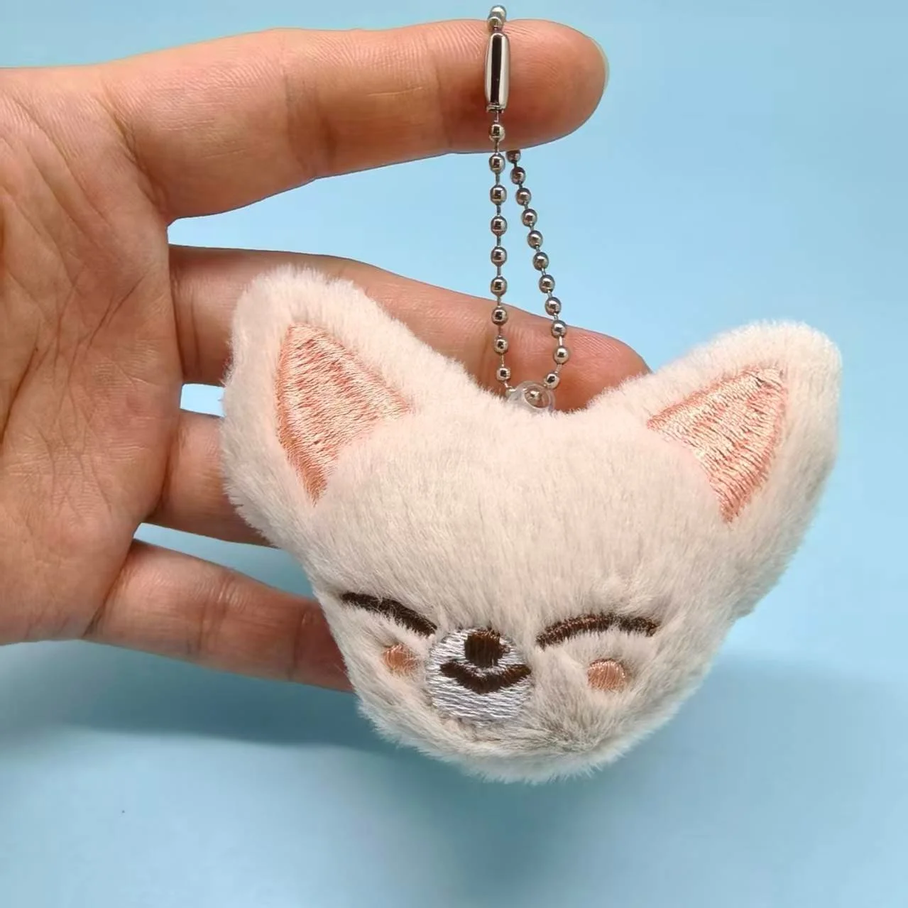 Afbeelding 6: 8 stuks schattige dierenontwerpen mini sleutelhanger pluche cartoon knuffeldier pop sleutelhanger KPOP fans cadeau schattige hanger verjaardagscadeaus