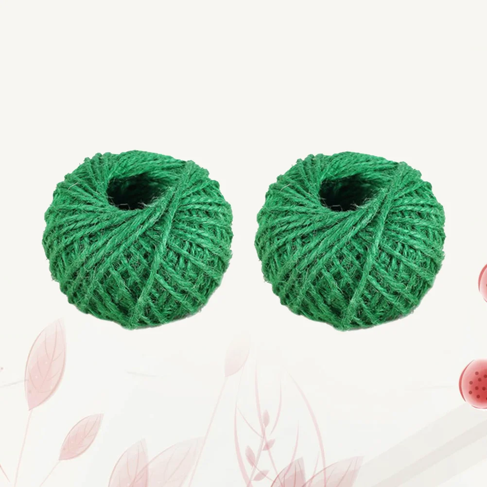 Green Thicken Jute Rope, Flower Bunding, Flower Bunding, Interior e Exterior, 2 pcs