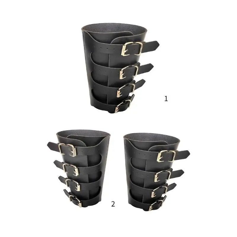 652F VINTAGE PU ARM PROTECTOR สำหรับการถ่ายภาพและขั้นตอนพังก์หัวเข็มขัดขึ้นข้อมือ