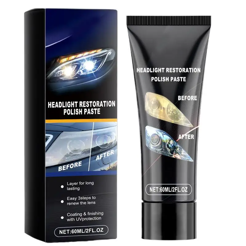 Car Headlight Restoration Polishing Cleaner Care Headlamp Scratch Remover Repair Cleaning Paste Remove Headlight Polish Liquid