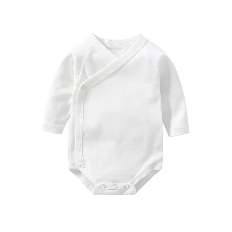 Baby newborn boy girl Monk Robe baby clothes long sleeves infant jumpsuit toddler handsome gentlemen white body  Jumpsuit