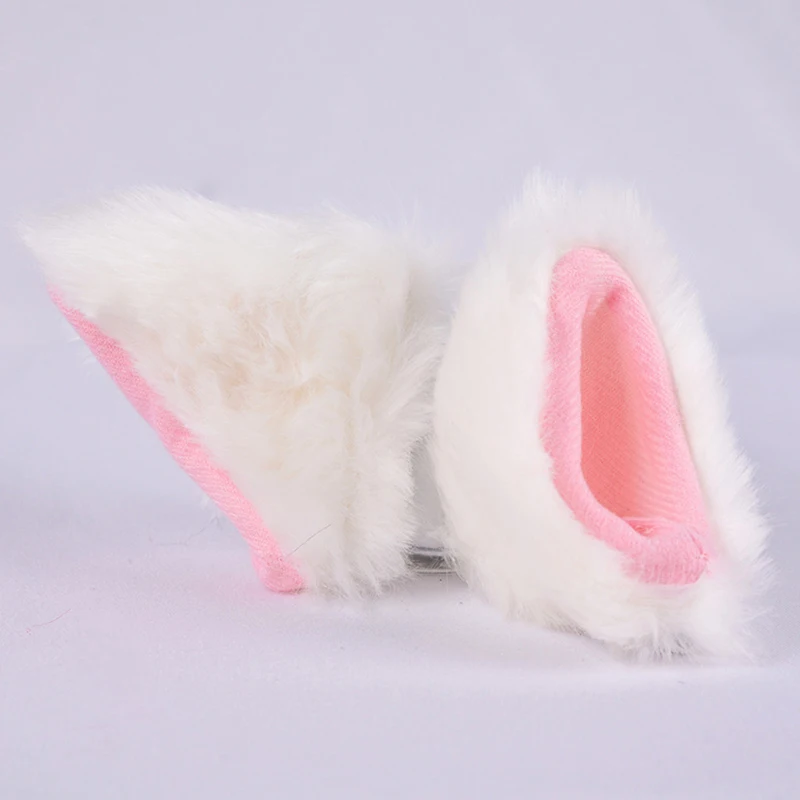1 Pair Cute Plush Cat Ears Motorcycle Helmet Decoration Helmet Ornaments Headwear Stickers Moto Styling Decoration Accessories