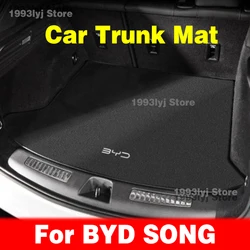 Flannel Car Mats For BYD SONG PLUS PRO MAX DMi EV Trunk Mat Mat Accessories All Weather Dustproof Protection Pad Accessories