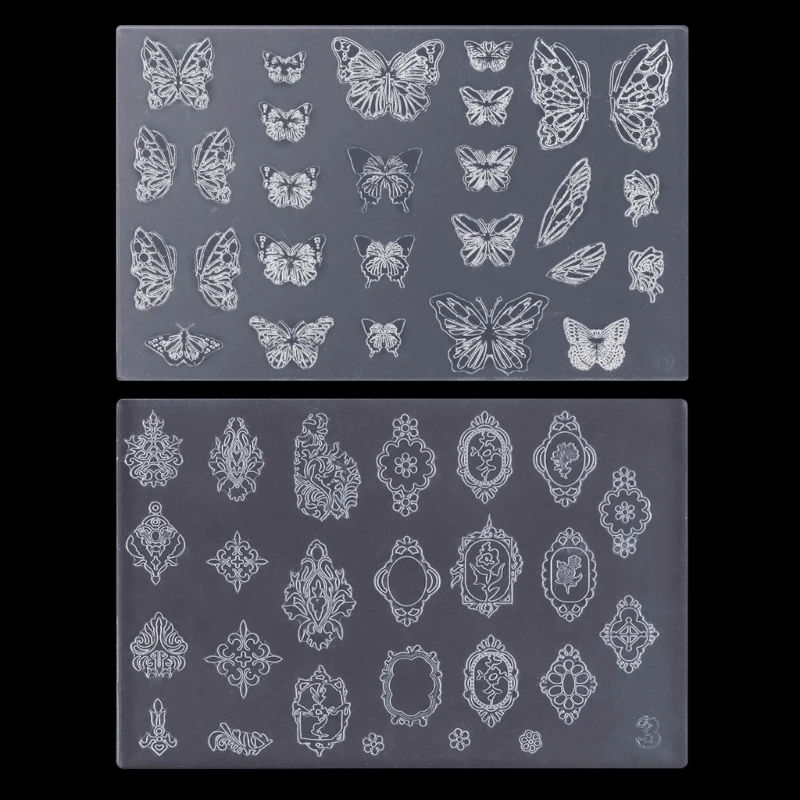 3D Art Silicone Carved Mold Acrylic Art Tools Art Decor Mold Art Template Mould Resin Jewelry Molds C1FF