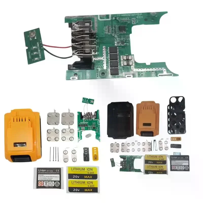 

Комплект плат защиты от перезаряда с BMS, контролем температуры и отключением питания для литий-ионных аккумуляторов 18650 18В/20В, корпус для Dcb183