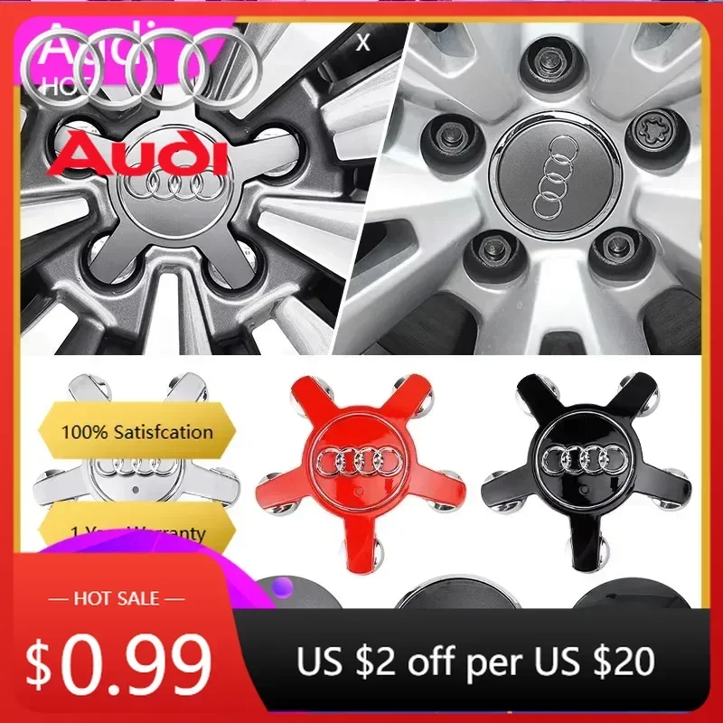 

Колпаки на колеса Hot A4 A6 для Audi, 4 шт., 60 мм, 61 мм, 68 мм, 69 мм, центральные колпаки для колес Audi A1 A2 A3 A4 A5 A6 A7 A8 S3