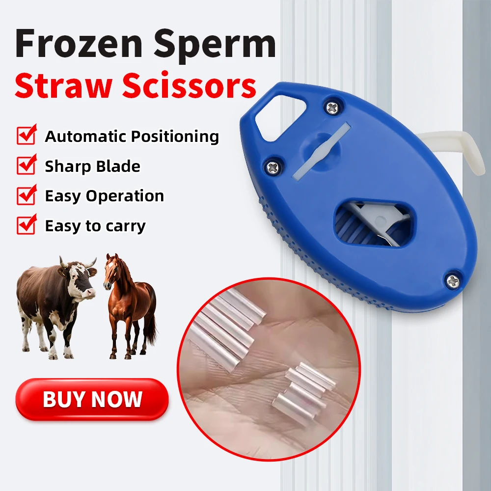 1 Pc Bovine Cow Cattle Semen Sperm Farm Frozen Pipe Straw Cutter  Sharp Artificial Insemination Animals Universal Tools