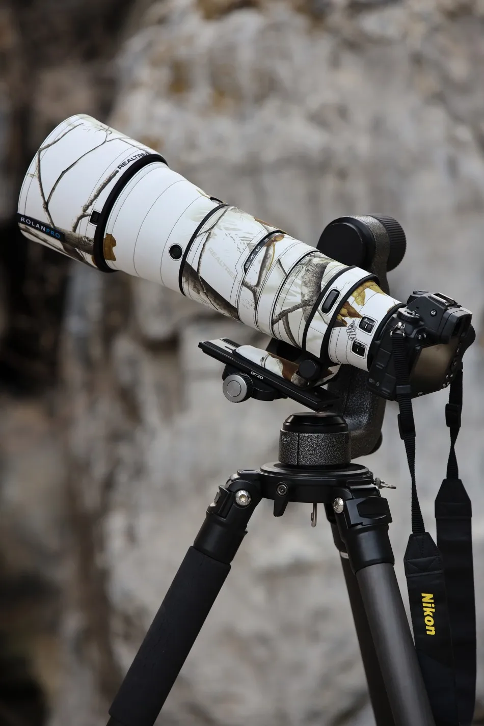 ROLANPRO Objektivmantel für Nikon Z 180–600 mm F/5,6–6,3 VR, wasserdichte Schutzhülle, Tarnung, Regenschutz, Z180–600 Pistolenhülse – Detail 16