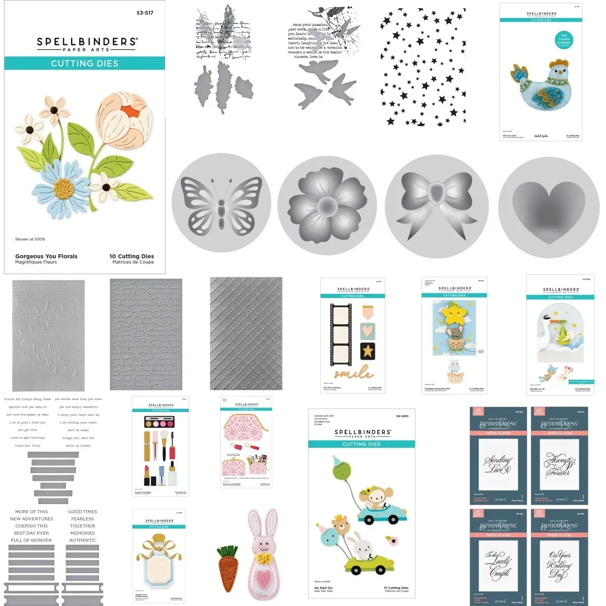 

2025 New Spring Birds Flowers Collection Cutting Dies Press Plate Wax Stamper DIY Scrapbook Craft Greeting Card Spring Easter