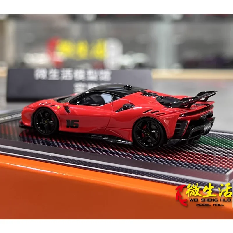 U2 1/64 FERRARI SF90XX Stradale Alloy Toy Motor Vehicle Diecast Metal Model Prezenty