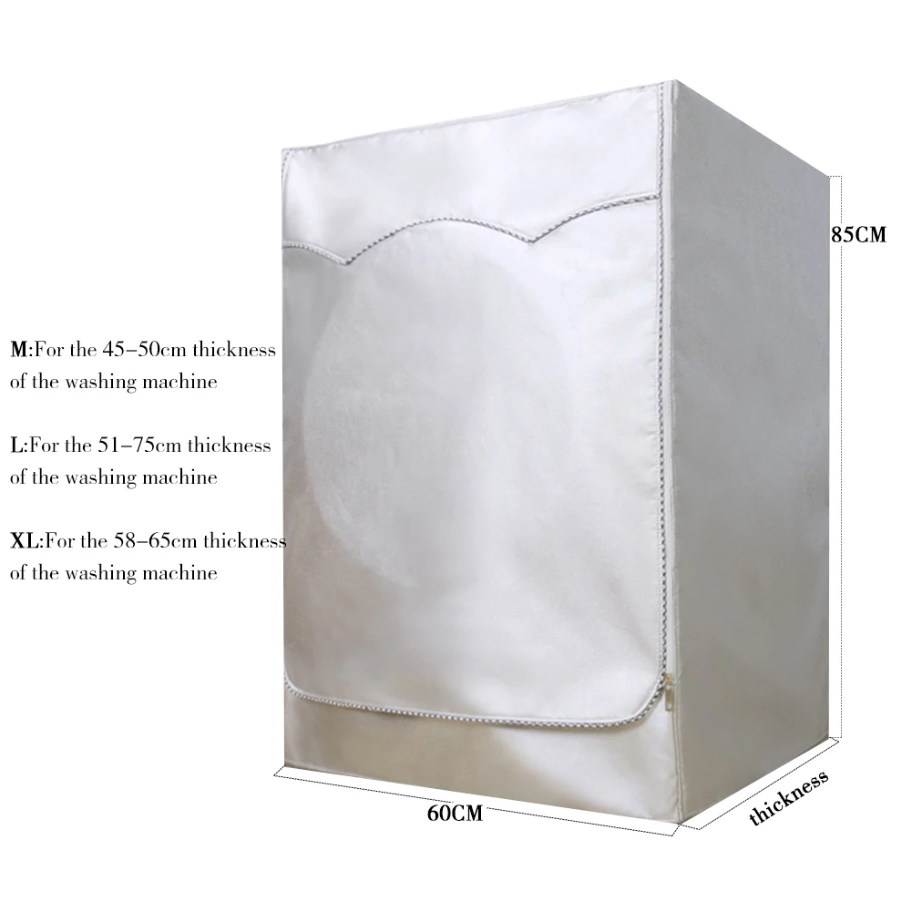 

Silver Coating Oxford Cloth Full-automatic Roller Washing Machine Washer and Dryer Cover Waterproof