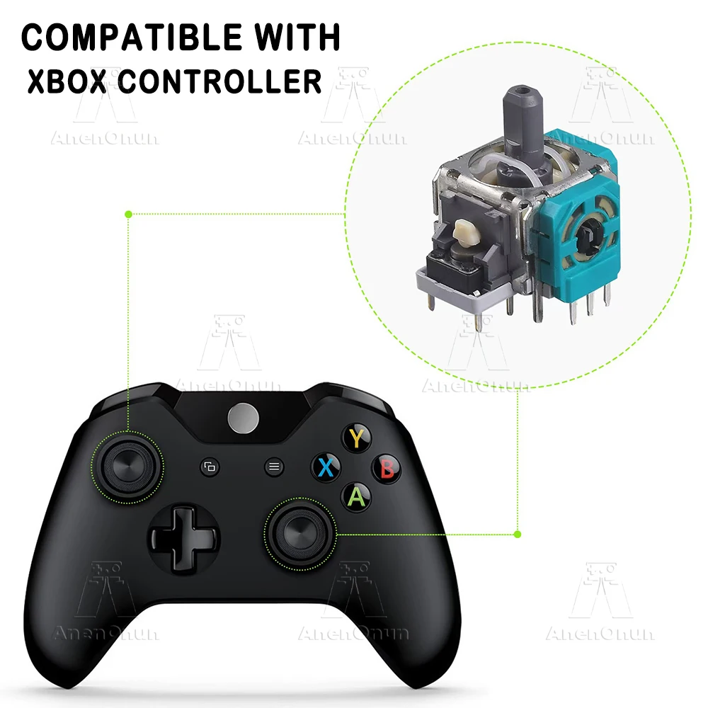 عصا تحكم ALPS الأصلية لأجهزة Xbox One، وحدة تحكم Xbox Series X/S Thumbstick Gamepad ثلاثية الأبعاد طقم قطع غيار بديلة لمستشعر تناظري