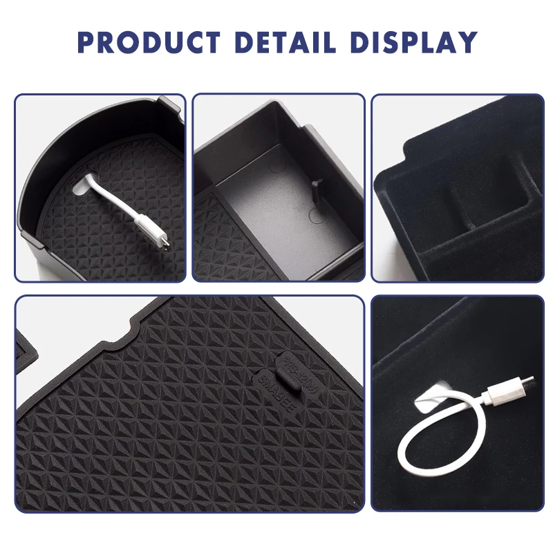 Car Center Console Storage Box For Honda CR-V 2023 ABS Material Organizer Tray with Anti-Rattle Design Auto Interior Accessories