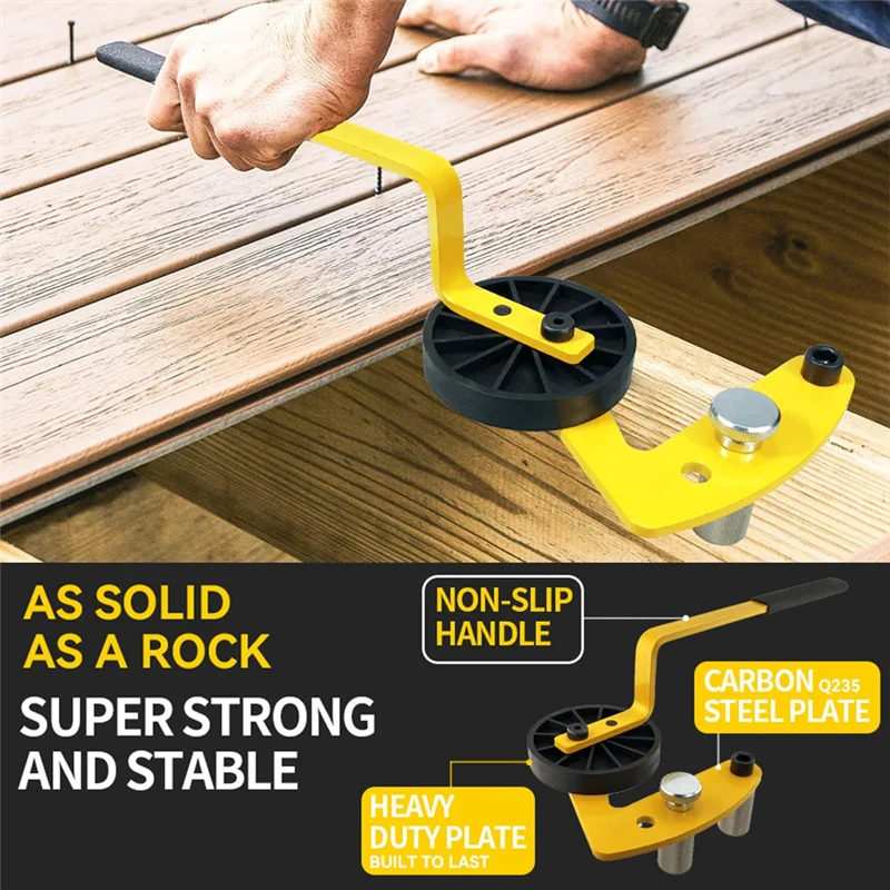 Herramienta de enderezamiento de A95I-Deck, palanca de doblado de tableros de cubierta para fijar la deformación de tableros de cubierta durante la instalación