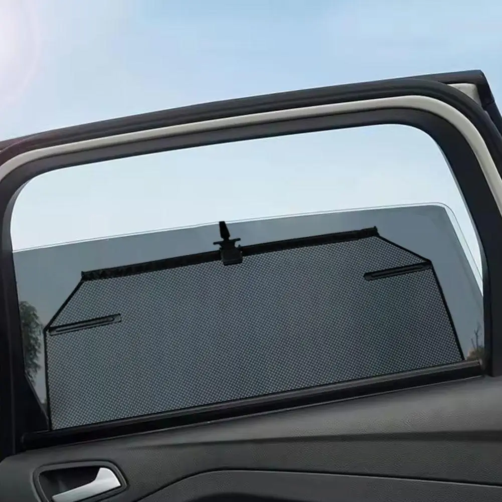 Telescopic Car Side Window Sun Shade, One-Hand Operation Auto Retractable Sun Curtain, Glare Reduction for Passenger Seats