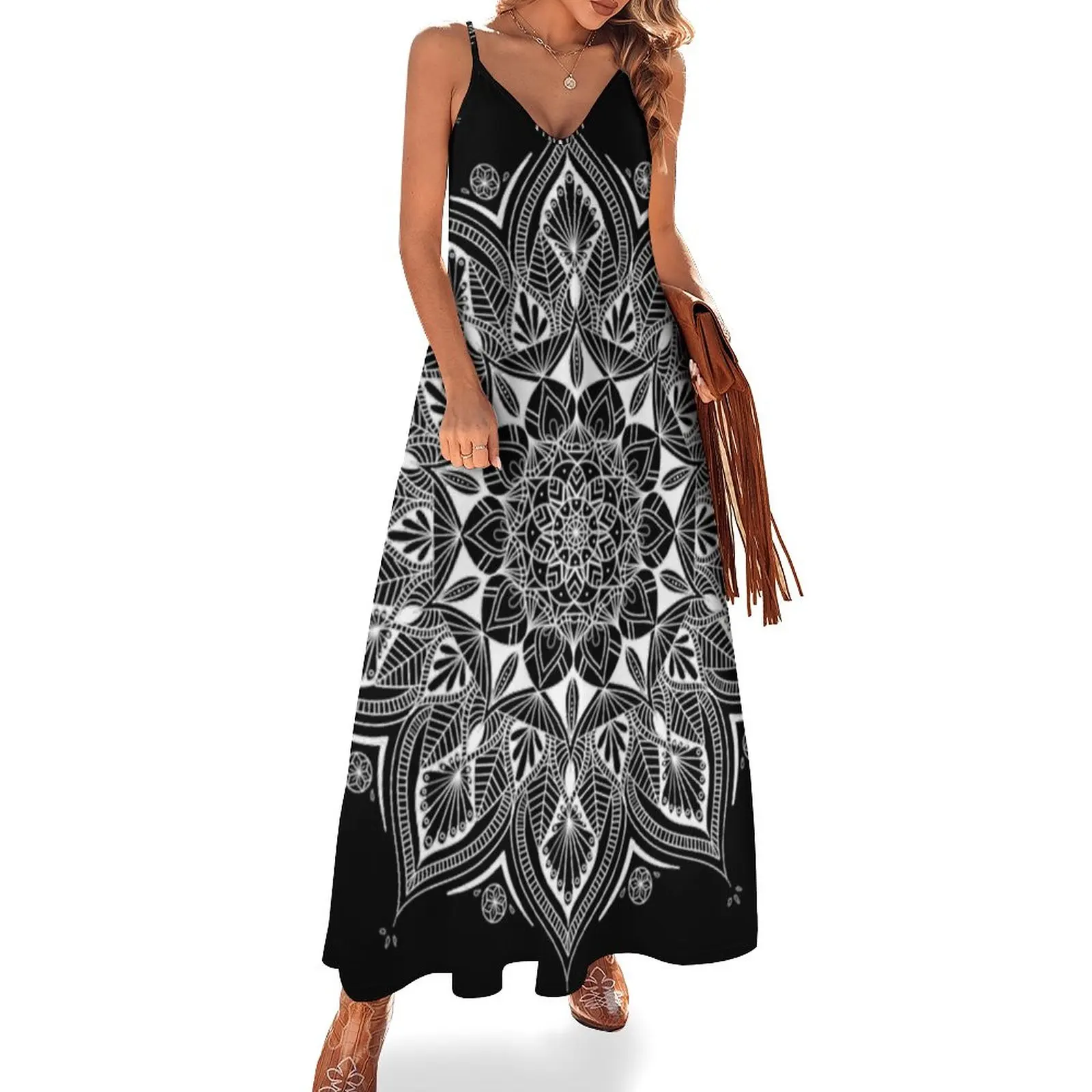 

Summer Mandala Inverted Sleeveless Dress dress for women 2024 evening dresses luxury 2024