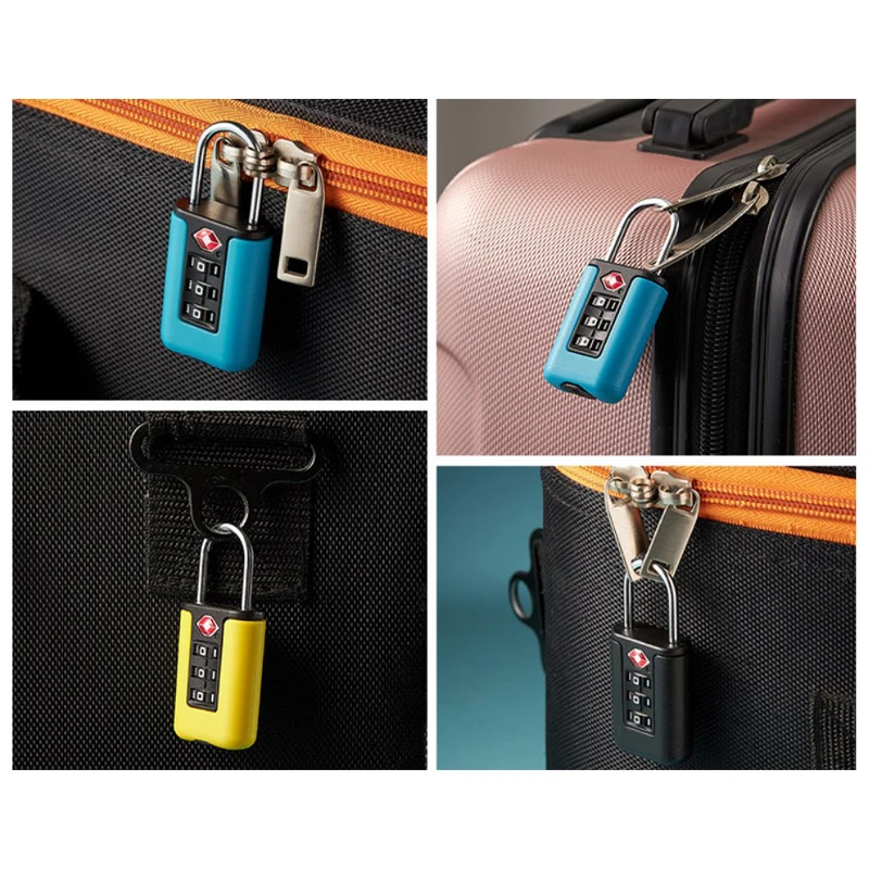 Combination Lock Mini Suitcase Lock Alloy 3 Digit Combine For TSA PP Password Luggage Code Lock For Travel Accessories
