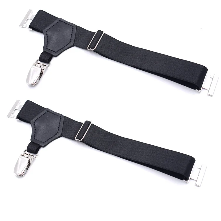 1 Paar schwarze Socken-Strumpfbänder für Damen und Mädchen, JK, japanischer Stil, verstellbar, elastisch, rutschfest, Socken-Strumpfhalter, Gürtel, Bein-Hosenträger – Detail 4