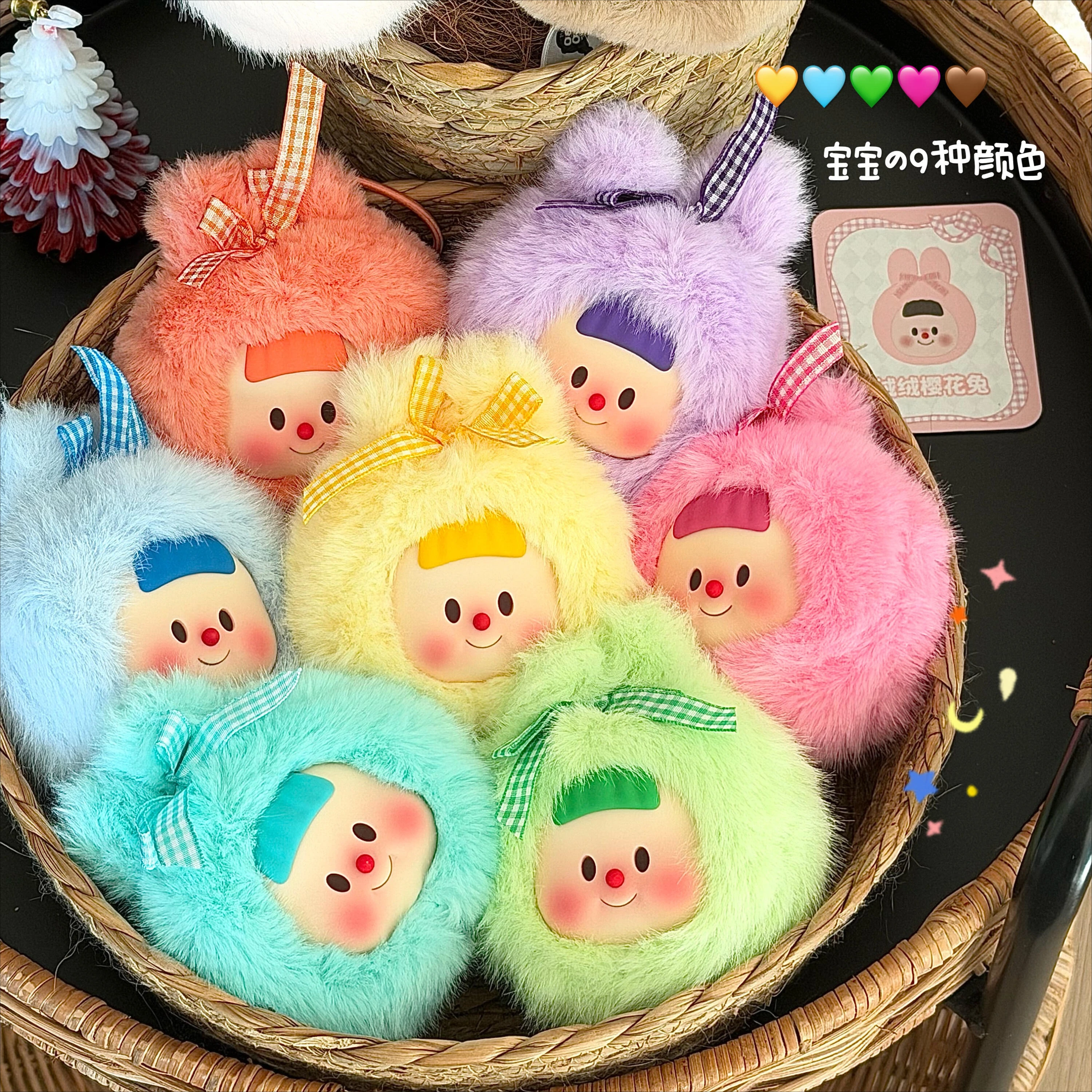 

MTFU Fluffy Bunny Series слепая коробка Mystery Box Kawaii кулон брелок экшн-фигурка аниме кукла орнамент коллекция модель подарки
