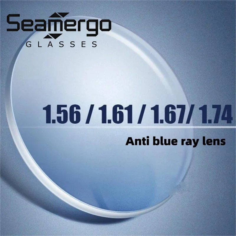

SEAMERGO 1.56/1.61/1.67/1.74 Index Anti-Blue Light Prescription Lenses Presbyopia Myopia Glasses Lenses Aspherical Eyewear
