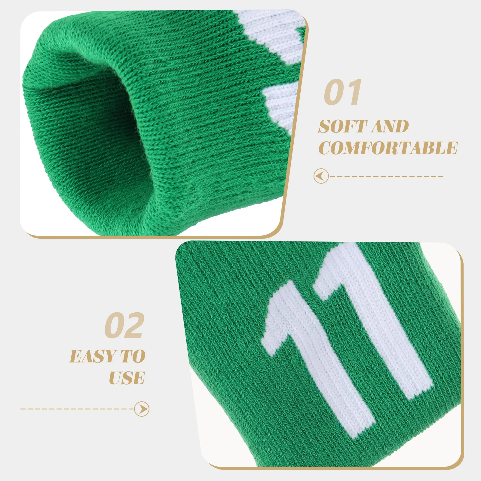 

1Pair Elastic Cotton Wristbands Sports Wrist Protector Breathable Sweatbands for Fitness Tennis Basketball Workout
